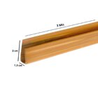 Kit 150m De Acabamento Perfil "u" P/ Forro Pvc 3cmx3m   Cerej