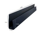 Kit 150m De Acabamento Perfil "u" P/ Forro Pvc 3cmx3m  Preto