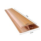 Kit 150m De Emenda Rígida Pvc Perfil H 4,5cmx3m   Cerejeira
