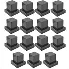 Kit 15 Acabamento Quadrado Preto Registro Pressão Deca Del Me