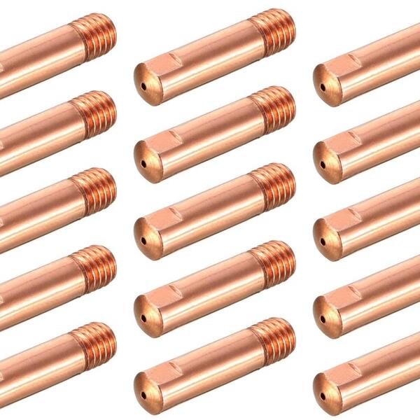 Kit - 15 Bico / Tubo De Contato Para Tocha Mig M6x25 0,8mm -