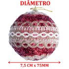 Kit 15 Bola Vermelha Natal Decoração Árvore De Natal De 75mm