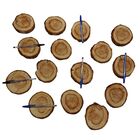 Kit 15 Bolachas Madeira Pinho De 11 X 11,5 A 10,5 X 9,5cm