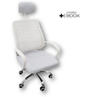 Kit 15 Cadeiras Escritório Diretor Mesh Encosto - Branco