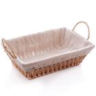 Kit 15 Cestas Para Servir Pães 29x19x12cm Restaurantes Forro