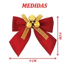 Kit 15 Laços De Bolinhas 9cm Decoração Natalina Brilhante