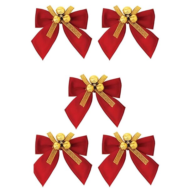 Kit 15 Laços De Bolinhas 9cm Decoração Natalina Brilhante