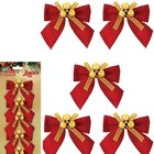 Kit 15 Laços De Bolinhas 9cm Decoração Natalina Brilhante