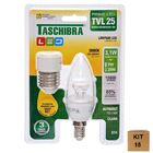 Kit 15 Lâmpada Led Vela 3w Branco Quente 3000k Bivolt Taschib