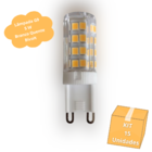 Kit 15 Lâmpadas De Led G9 5w Branco Quente(3000k) P/lustres E