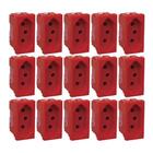Kit 15 Modulo Tomada 2p+t 10a Vermelho Pial Plus +