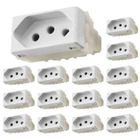 Kit 15 Módulos Tomada 2p+t 20a/250v Liz Branca Tramontina Bra