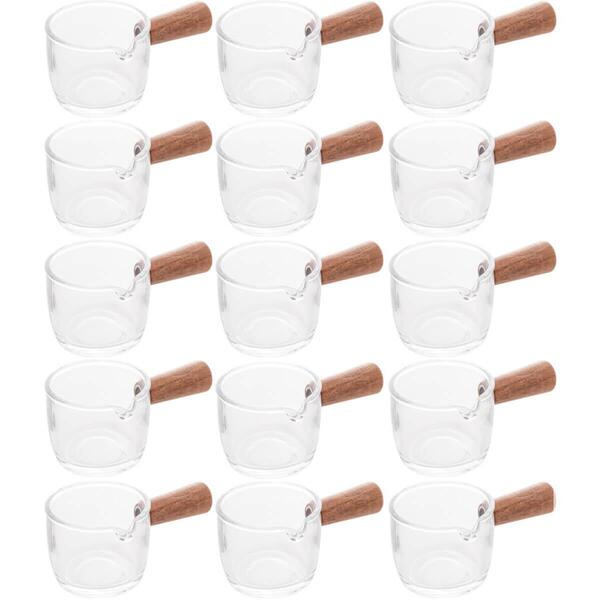 Kit 15 Molheiras De Vidro Para Restaurantes Panquecarias 50ml