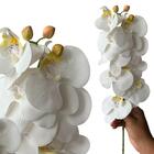 Kit 15 Orquídeas Artificiais Branca Com 9 Flores Realistas Pa