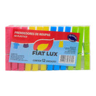 Kit 15 Pacotes Prendedor De Roupa Fiat Lux Plástico 12 Und