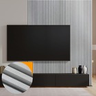 Kit 15 Painel Ripado Prime Madeira Pvc Cambará Mantra Wave 2,