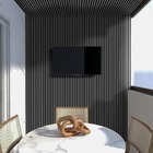 Kit 15 Painel Ripado Prime Madeira Pvc Cinza Fosco 2,9mx16cm