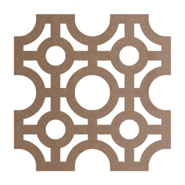 Kit 15 Peças Painel Vazado Cobogó 45x45 Cru