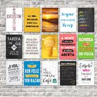 Kit 15 Placas 20x30 Decorativas No Mdf Adesivada Modelo 8