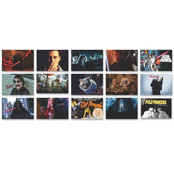 Kit 15 Placas Decorativas Filmes E Séries M7