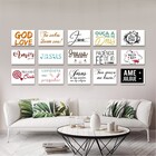 Kit 15 Placas Decorativas Frases Religiosas M4