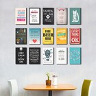 Kit 15 Placas Decorativas Varias Frases M3