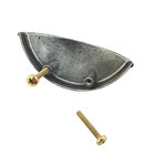 Kit 15 Puxadores Concha Cozinha Puxador De Gaveta - Prata Vel