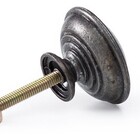 Kit 15 Puxadores Puxador Redondo Para Armario - Prata Velho