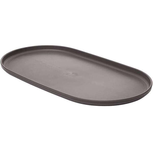 Kit 15 Travessa Oval Bambu Plástico 30x17cm Prato Servir Pet