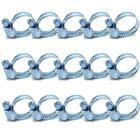 Kit 15 Un Abraçadeira Aço Carbono Zincado 1/2 À 3/4 - 13 À 19