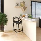 Kit 16 Banquetas Allegra Com Encosto Design Cozinha/bancada -