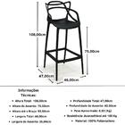 Kit 16 Banquetas Allegra Com Encosto Design Cozinha/bancada -