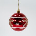 Kit 16 Bolas Enfeite Natalino Árvore Natal Vermelho Branco