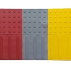 Kit 16 Pçs Piso Tátil Alerta Pvc 25x25 Argamassado Amarelo