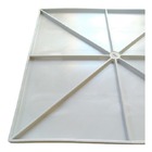 Kit 16 Pçs Piso Tátil Direcional Pvc 25x25 Argamassado Cinza