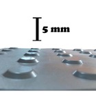 Kit 16 Pçs Piso Tátil Pvc 25x25 Alerta Cinza