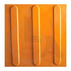 Kit 16 Pçs Piso Tátil Pvc 25x25 Direcional Amarelo