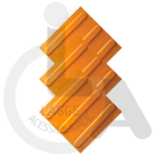 Kit 16 Pçs Piso Tátil Pvc 25x25 Direcional Amarelo