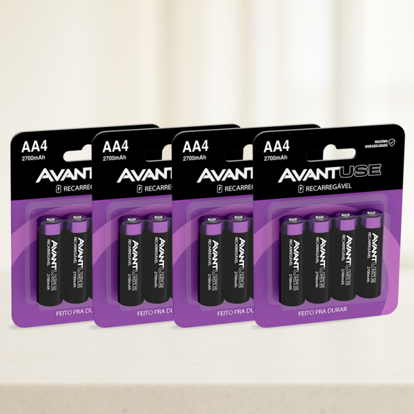 Kit 16 Pilhas Recarregável Comum Aa 2700mah Cod: 408140010-4