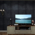 Kit 16 Placas 3d Pvc Preto Decoração Revestimento Premium De