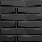 Kit 16 Placas 3d Pvc Preto Decoração Revestimento Premium De