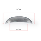 Kit 16 Puxador Concha E Botão Colonial Para Moveis - Aço Esco