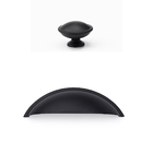 Kit 16 Puxador Concha E Botão Colonial Para Moveis - Preto Fo