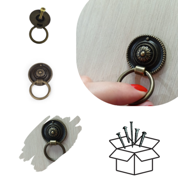 Kit 16 Puxadores Colonial Alça Vintage Puxadores Moveis Antig