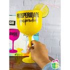 Kit 16 Taças Gin Frases 580ml Coloridas Brasfoot Atacado