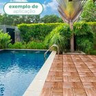 Kit 16 Unidades Decks De Madeira Modular 30x30 Cm Sacada E Va