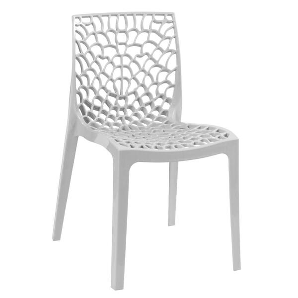 Kit - 16 X Cadeiras Gruvyer - Cinza Claro