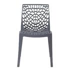 Kit - 16 X Cadeiras Gruvyer - Cinza Escuro