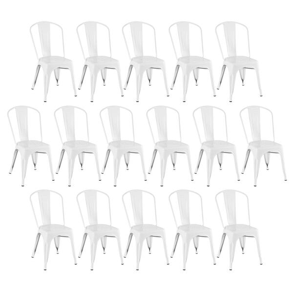 Kit - 16 X Cadeiras Iron Tolix - Branco