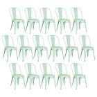 Kit - 16 X Cadeiras Iron Tolix - Verde Claro